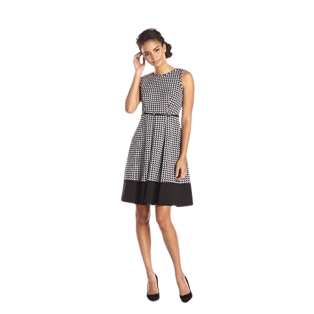 Houndstooth Calvin Klein Dress